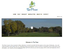 Tablet Screenshot of pinescountryclub.com